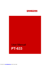 SANGEAN PT-633 User Manual