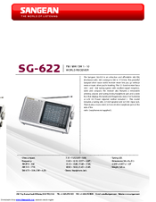SANGEAN SG-622 - MANUAL 2 Datasheet