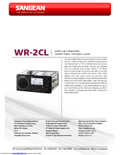 SANGEAN WR-2CL Brochure