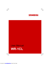 SANGEAN WR-1CL User Manual