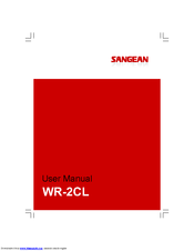 SANGEAN WR-2CL User Manual