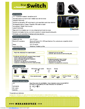 MR HANDSFREE BLUE SWITCH Datasheet