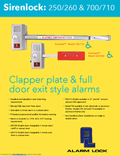 Alarm Lock Sirenlock 710 Datasheet
