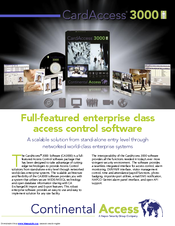 NAPCO CARDACCESS 3000 - ARCHITECTURAL AND ENGINEERING SPECIFICATION V2.7 Datasheet