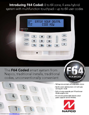 NAPCO F64 CODED Datasheet