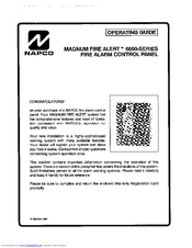 Napco MAGNUM FIRE ALERT 6000 Series Manual