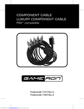 GAMERON LUXURY COMPONENT CABLE Manual