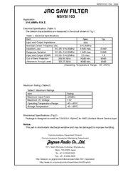 Jrc NSVS1103 Manual