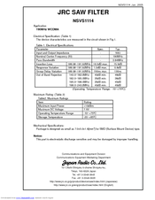 Jrc NSVS1114 Manual
