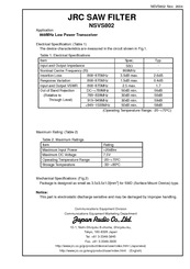 Jrc NSVS802 Manual