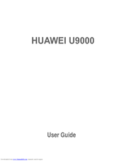 Huawei U9000 User Manual