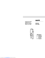 Sanyo ICR-A120 Instruction Manual