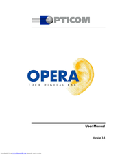 OPTICOM OPERA CONTROL CENTER SERVER - V 3.5 User Manual