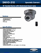 OPTICOM SNIVD-310 -  DATA Specification