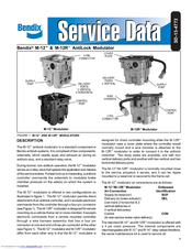 BENDIX M-12-M-12R ANTILOCK MODULATOR Manual