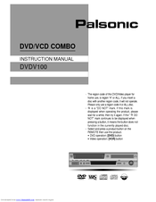 PALSONIC DVDV100 Instruction Manual