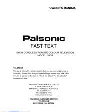 PALSONIC 5139 Owner's Manual