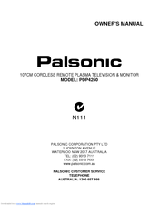 PALSONIC PDP4250 1 Owner's Manual