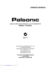 PALSONIC TFTV681U Owner's Manual