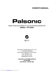 PALSONIC TFTV935S 1 Owner's Manual
