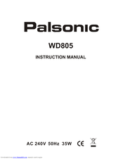 PALSONIC WD805 Instruction Manual