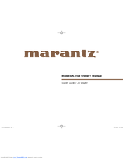 Marantz SA-11S3 Owner's Manual