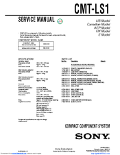 Sony HCD-LS1 - Compact Hi-fi Stereo System Service Parts List