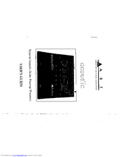 ART THE ACOUSTIC Manual