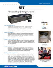 ASK PROXIMA M1 Technical Specifications