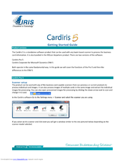 I.R.I.S. CARDIRIS 5 Getting Started Manual