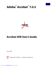 ADOBE ACROBAT 7.0.5 SDK Manual