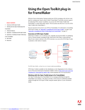 ADOBE FRAMEMAKER Using Manual