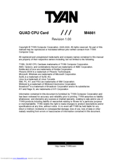 TYAN M4881 Manual
