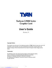 TYAN TACHYON G9000 User Manual