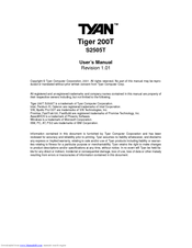 TYAN S2505T User Manual