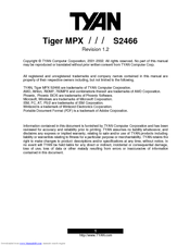 TYAN Tiger MPX S2466 Manual