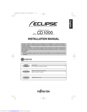 Fujitsu Eclipse CD 1000 Installation Manual