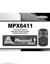 Jensen MPX6411 - Radio / CD Instruction Manual