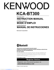 Kenwood KCA-BT300 Instruction Manual