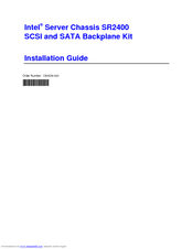 Intel A2400SATAKIT Installation Manual