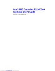 Intel RS2WC040 Hardware User's Manual