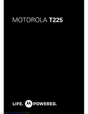 Motorola T225 Quick Start Manual
