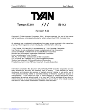 TYAN TOMCAT I7210 User Manual