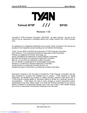 TYAN S5102 User Manual