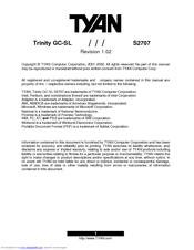 TYAN S2707 Manual