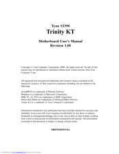 TYAN S2390 TRINITY KT Manual