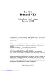 TYAN TSUNAMI ATX Manual
