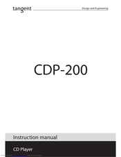 TANGENT CDP-200 Instruction Manual