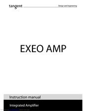 TANGENT EXEO AMP Manual