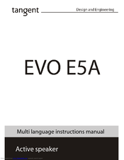 TANGENT EVO E5A Manual
